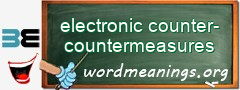 WordMeaning blackboard for electronic counter-countermeasures